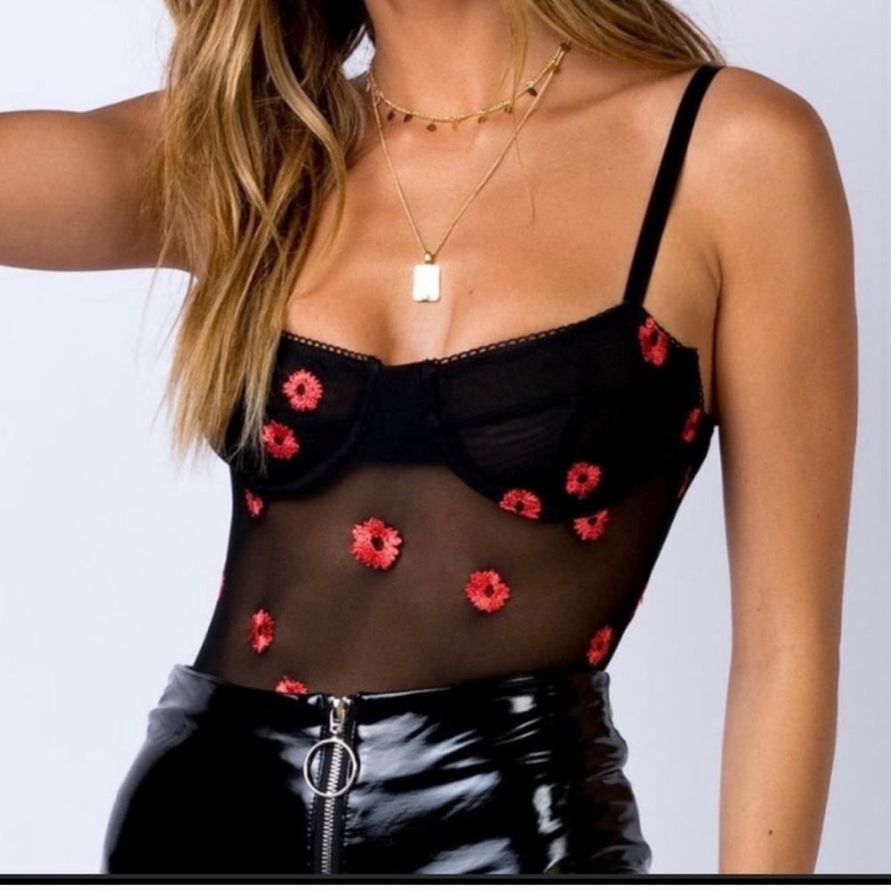 NWT Princess Polly Madsen Mesh Bodysuit Sz 6